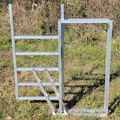 Premium Aluminum 40-Inch-Tall Sheep & Goat Sliding Stop Gate for Sorting Alley & Pen Systems - Homesteading Supplies for Quail Enthusiasts