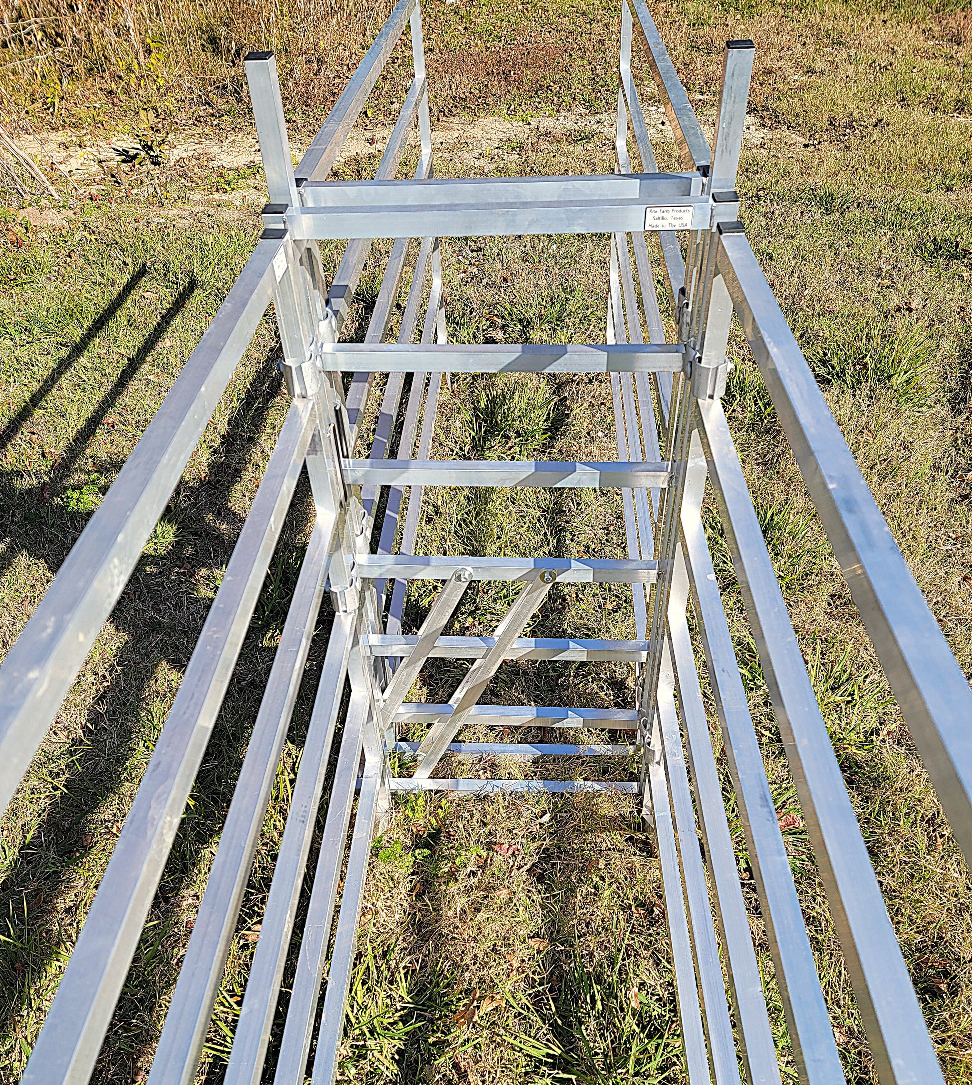 Premium Aluminum 40-Inch-Tall Sheep & Goat Sliding Stop Gate for Sorting Alley & Pen Systems - Homesteading Supplies for Quail Enthusiasts