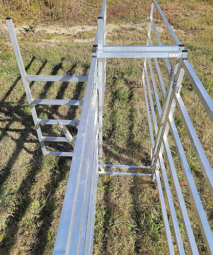 Premium Aluminum 40-Inch-Tall Sheep & Goat Sliding Stop Gate for Sorting Alley & Pen Systems - Homesteading Supplies for Quail Enthusiasts