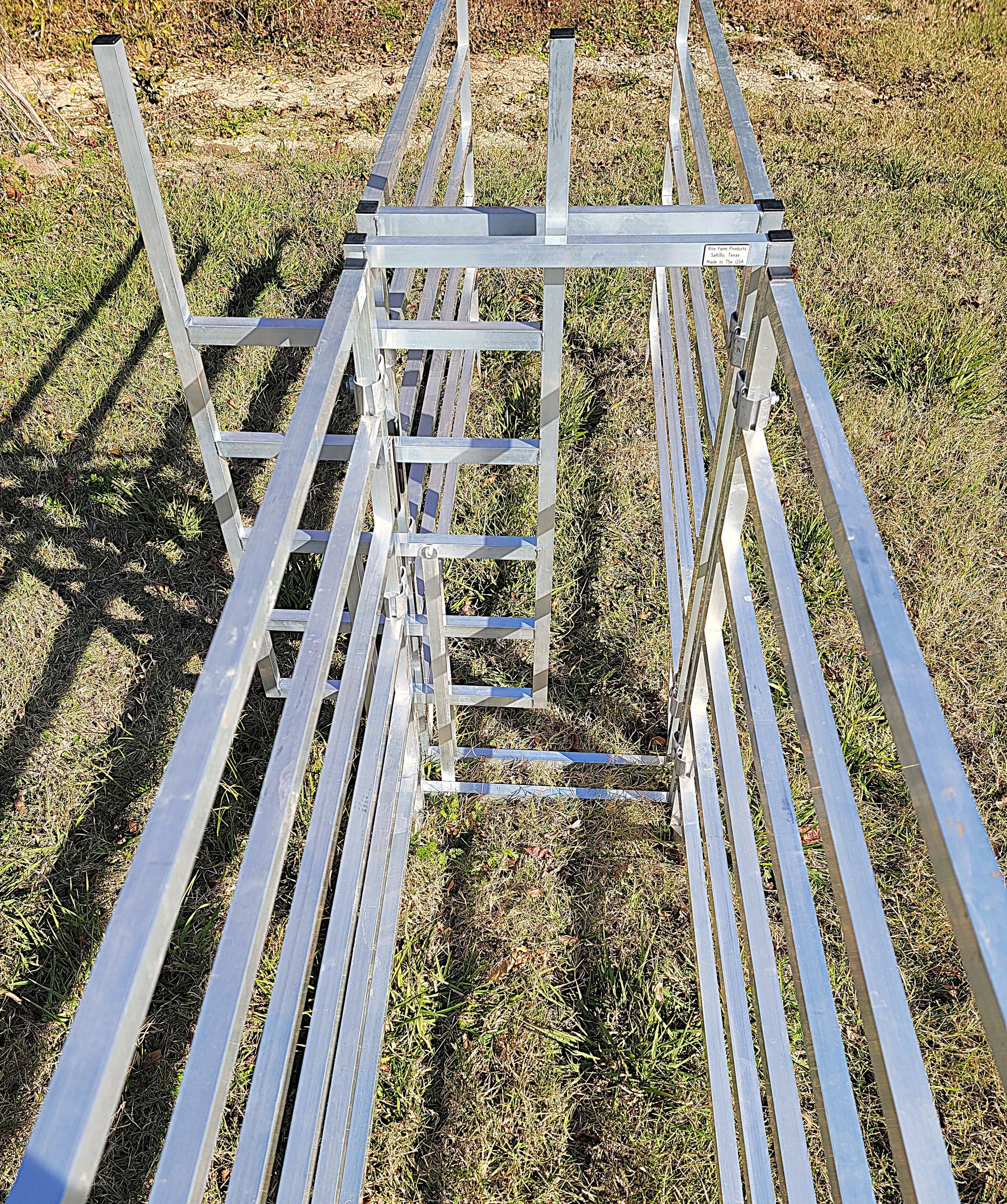 Premium Aluminum 40-Inch-Tall Sheep & Goat Sliding Stop Gate for Sorting Alley & Pen Systems - Homesteading Supplies for Quail Enthusiasts