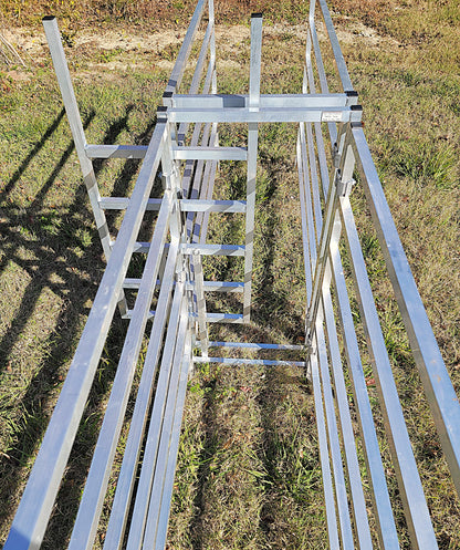 Premium Aluminum 40-Inch-Tall Sheep & Goat Sliding Stop Gate for Sorting Alley & Pen Systems - Homesteading Supplies for Quail Enthusiasts