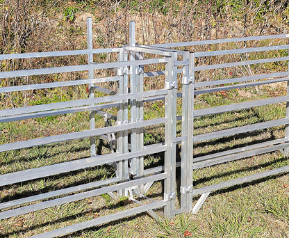 Premium Aluminum 40-Inch-Tall Sheep & Goat Sliding Stop Gate for Sorting Alley & Pen Systems - Homesteading Supplies for Quail Enthusiasts
