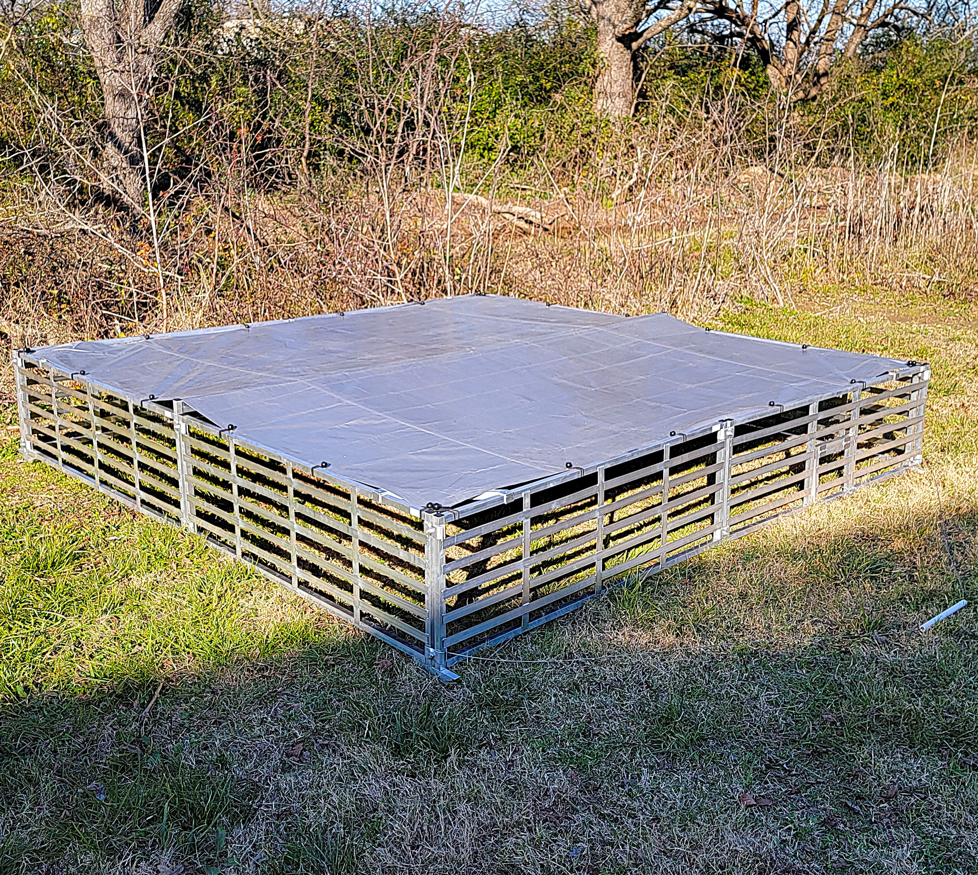 Rite Farm Products Aluminum 10'X10' Mobile Broiler Chicken Tractor Coo ...