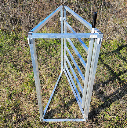 Premium Aluminum 40-Inch-Tall Sheep & Goat 2 Way Sorter gate for Sorting Alley & Pen Systems - Homesteading Supplies for Quail Enthusiasts