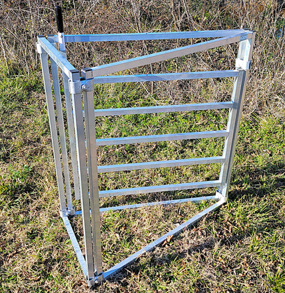 Premium Aluminum 40-Inch-Tall Sheep & Goat 2 Way Sorter gate for Sorting Alley & Pen Systems - Homesteading Supplies for Quail Enthusiasts