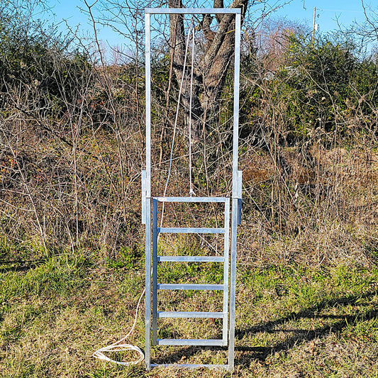 Premium Aluminum 80-Inch-Tall Sheep & Goat Guillotine Stop Gate for Sorting Alley & Pen Systems - Homesteading Supplies for Quail Enthusiasts