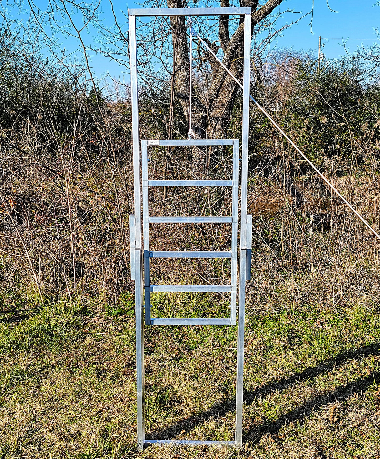 Premium Aluminum 80-Inch-Tall Sheep & Goat Guillotine Stop Gate for Sorting Alley & Pen Systems - Homesteading Supplies for Quail Enthusiasts