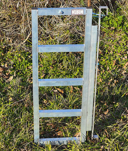 Premium Aluminum Sheep & Goat Anti Backup Gate for Sorting Alley & Pen Systems - Homesteading Supplies for Quail Enthusiasts