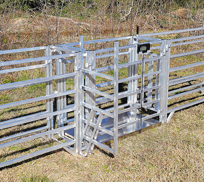Premium Aluminum 40-Inch-Tall Sheep & Goat Digital Weight Scale for Sorting Alley & Pen Systems - Homesteading Supplies for Quail Enthusiasts