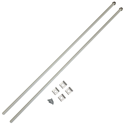 Premium 4 Pack of Aluminum Panel Adapters with 2 Rods for Connecting to Other Brands - Homesteading Supplies for Quail Enthusiasts