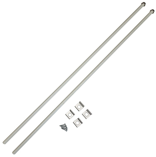 4 Pack of Aluminum Panel Adapters with 2 Rods for Connecting to Other Brands