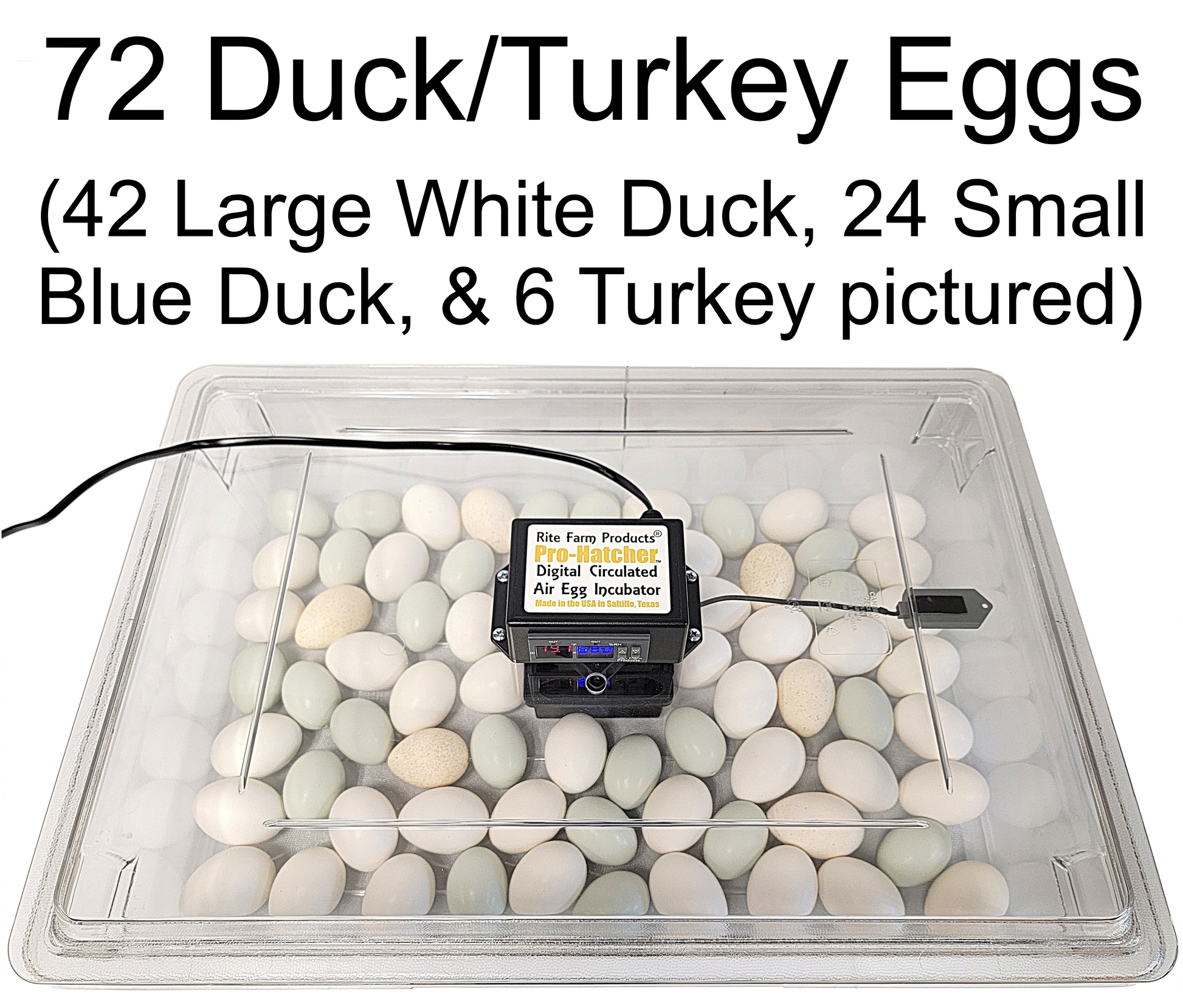 Premium Rite Farm Products PRO Hatcher Incubator for Egg Tray Transfer from Cabinet Incubators - Bird Keeping Supplies for Quail Enthusiasts