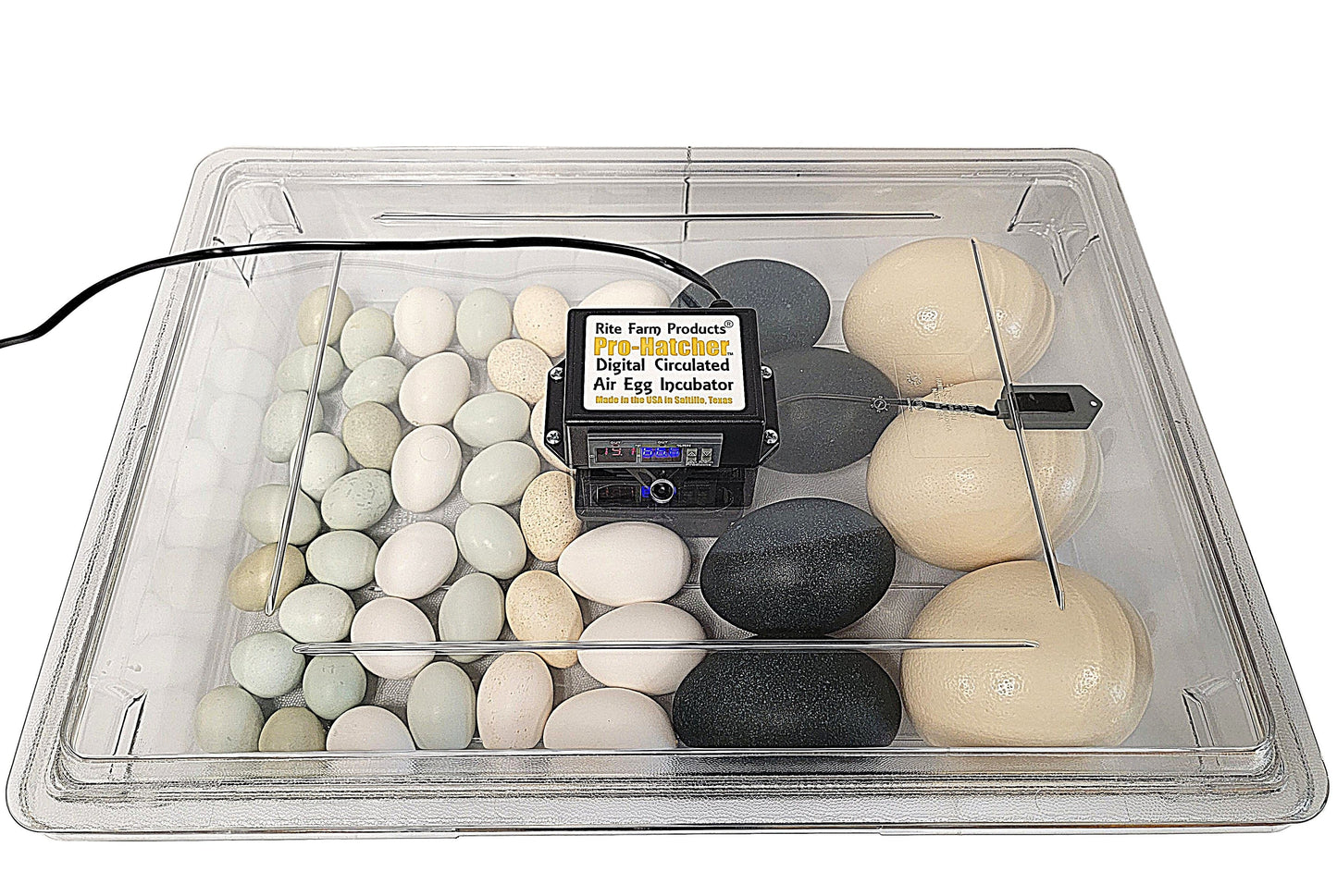 Premium Rite Farm Products PRO Hatcher Incubator for Egg Tray Transfer from Cabinet Incubators - Bird Keeping Supplies for Quail Enthusiasts