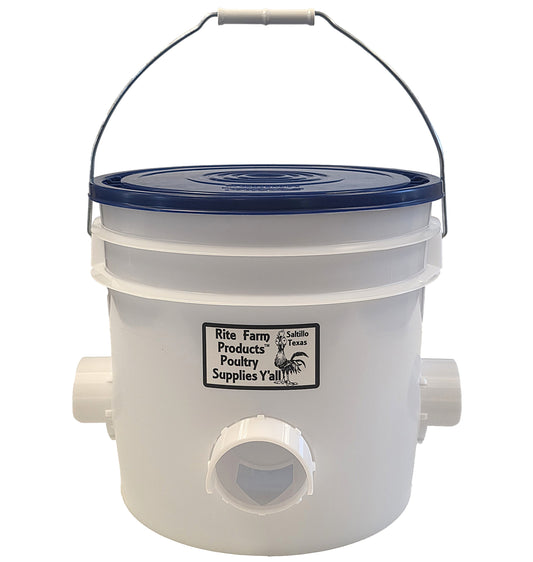 Premium Made In the USA 22 Pound Capacity Automatic Chicken Feeder 4 Port Poultry Feeder - Bird Keeping Supplies for Quail Enthusiasts