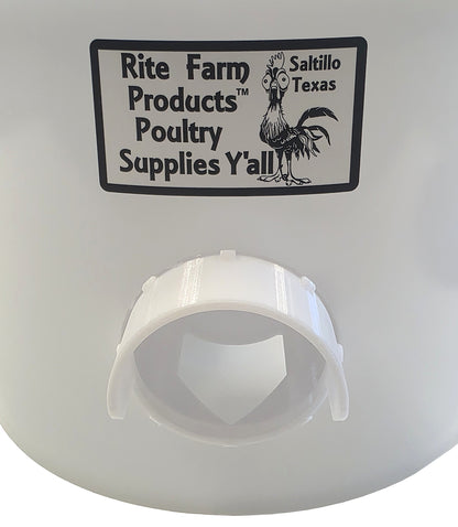 Combo 3.5 Gallon 4 Cup Auto Chicken Drinker & 22 Pound 4 Port Poultry Feeder Set