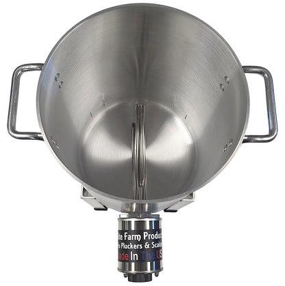 COMBO Rite Farm Products Pro USA Quail Plucker & 4 Gallon 120 Volt, 1,000-Watt Quail Scalder