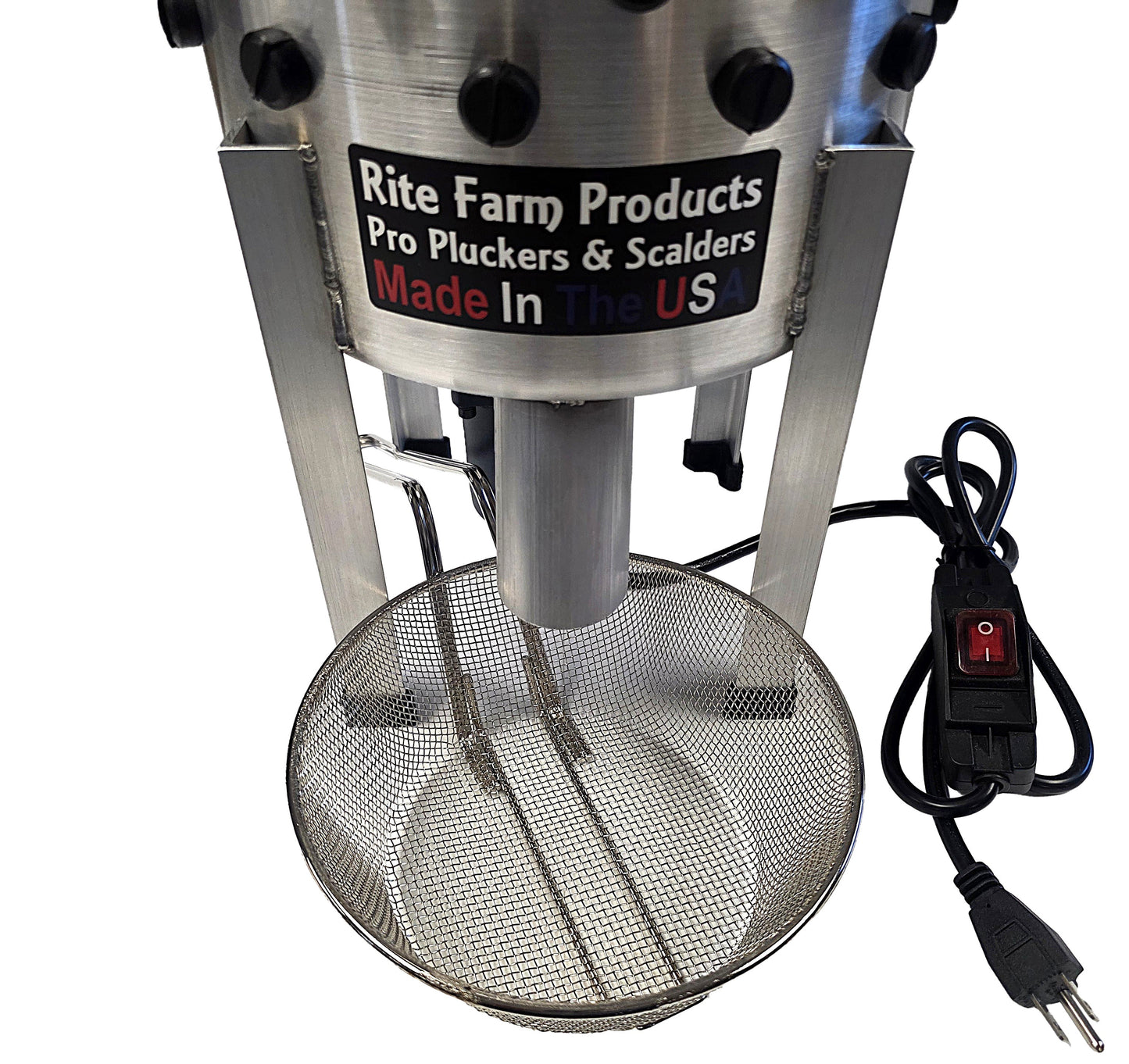 COMBO Rite Farm Products Pro USA Quail Plucker & 4 Gallon 120 Volt, 1,000-Watt Quail Scalder