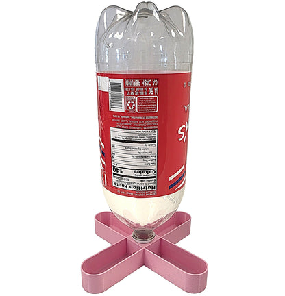 Premium Rite Farm Products 4 Way Anti Drown Soda Pop Chick Waterer for 20oz, 1 Liter, or 2 Liter Quail - Bird Keeping Supplies for Quail Enthusiasts