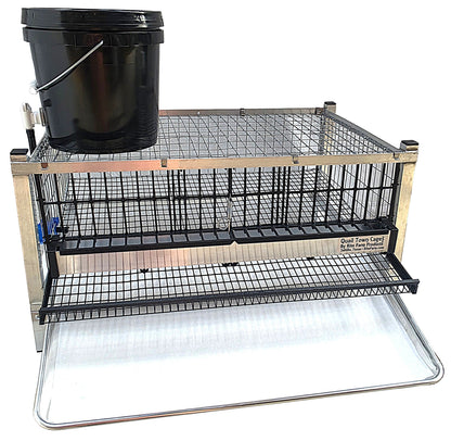 Quail Town Cages by Rite Farm Products - 100 Pack of Parchment Paper Litter Tray Inserts
