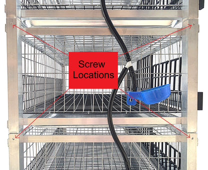 Quail Town Cages by Rite Farm Products - Pro Modular Quail Grow Out & Layer Cage Tower System Transparent Reservoir