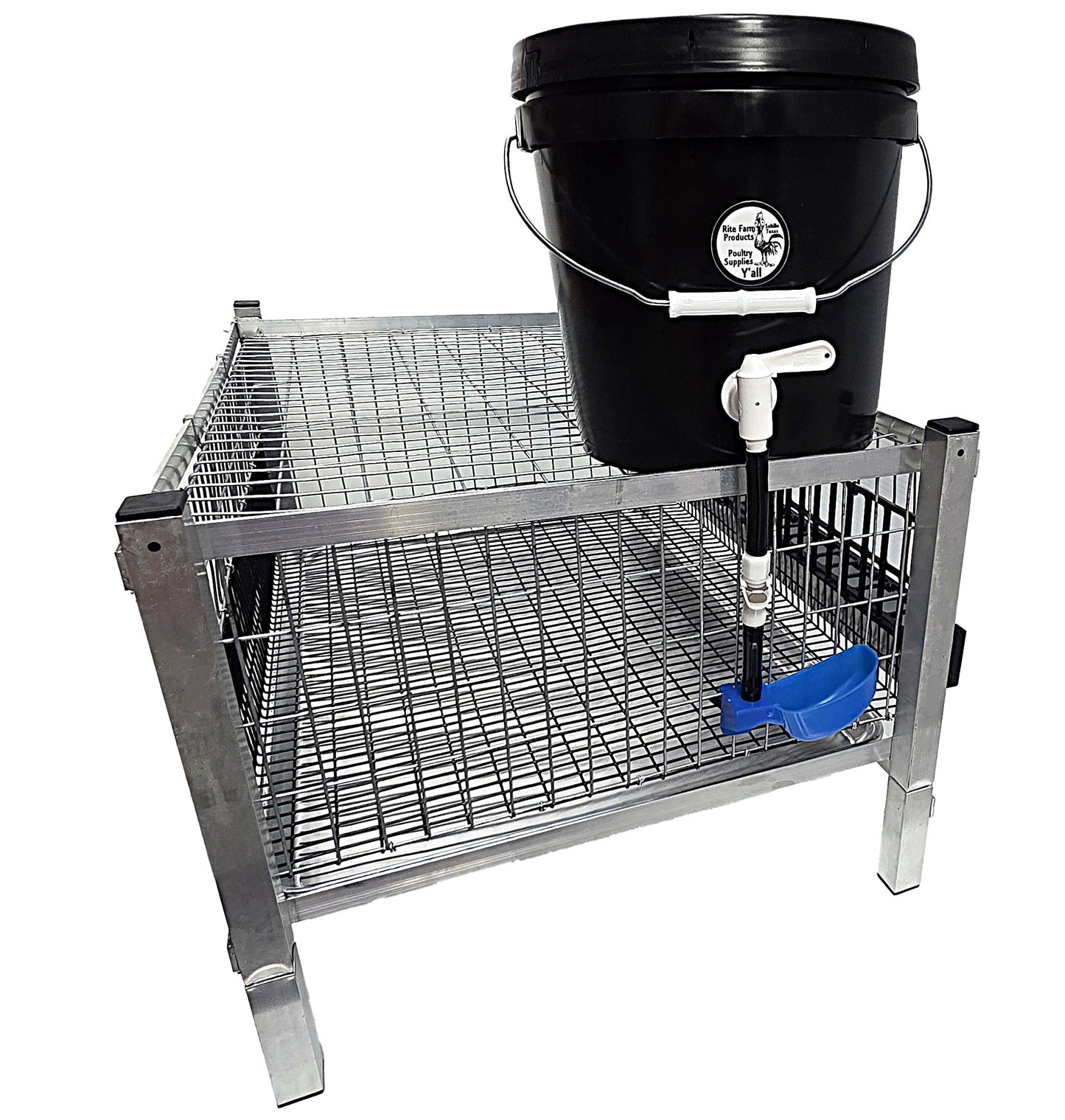 Quail Town Cages by Rite Farm Products - 3/8" Barb Tubing Quick Disconnect for Removing Reservoir