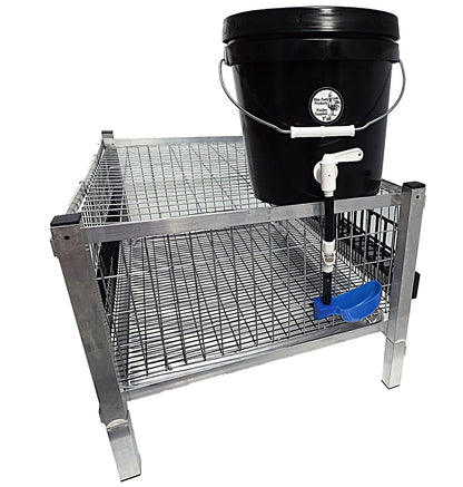 Quail Town Cages by Rite Farm Products - 3/8" Barb Tubing Quick Disconnect for Removing Reservoir