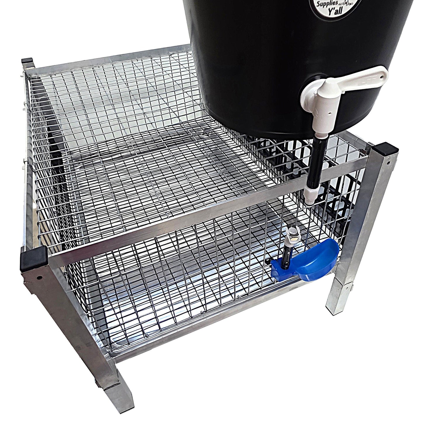 Quail Town Cages by Rite Farm Products - 3/8" Barb Tubing Quick Disconnect for Removing Reservoir