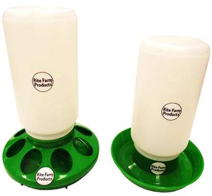 Rite Farm Products Chick Feeder & Waterer with Jars Poultry Chicken