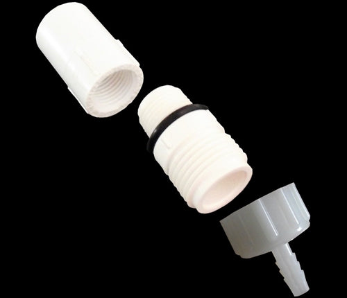 Premium Bucket, drum, pail  1/4" hose barb gravity drinker kit - Homesteading Supplies for Quail Enthusiasts