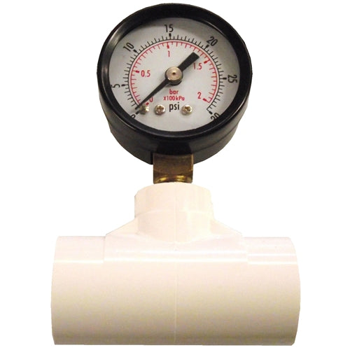 Premium Pressure Gauge PSI & Tee For Poultry Rabbit Water Systems - Homesteading Supplies for Quail Enthusiasts