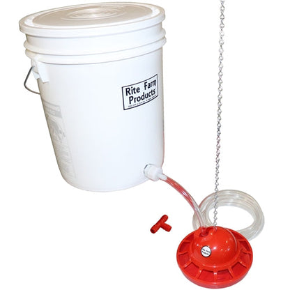 Premium Rite Farm Products 5 Gallon Auto Pro Chick Waterer Complete Kit - Bird Keeping Supplies for Quail Enthusiasts