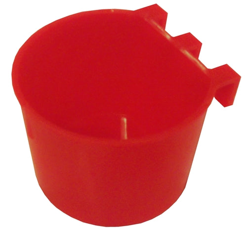 Premium 8oz Cage Cup Round Feeder or Water Drinker, Treats - Bird Keeping Supplies for Quail Enthusiasts