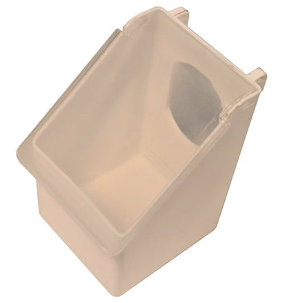 Plastic 1 Hole Quail, Pigeon, Dove, Bird Feeder Outside Of Cage Fill