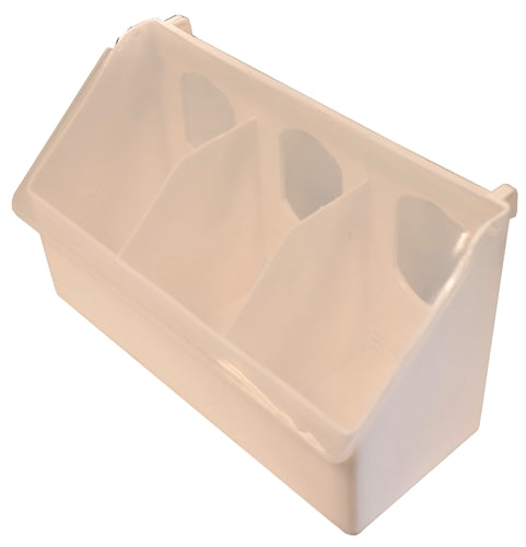 Premium Plastic 3 Hole Quail, Pigeon, Dove, Bird Feeder Outside Of Cage Fill - Bird Keeping Supplies for Quail Enthusiasts