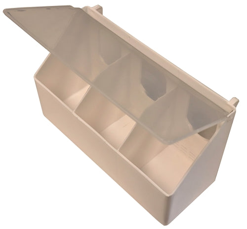 Premium Plastic 3 Hole Quail, Pigeon, Dove, Bird Feeder Outside Of Cage Fill - Bird Keeping Supplies for Quail Enthusiasts