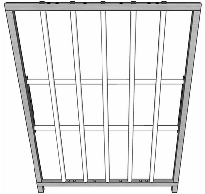 Premium Aluminum 30-Inch-Long by 40-Inch-Tall Sheep & Goat Lamb & Kid Creep Feeding Panel - Homesteading Supplies for Quail Enthusiasts