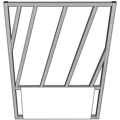 Premium 4 Pack of Aluminum 30" Long by 40" Tall Sheep & Goat Slant Bar Feeding Panels Square Hay Feeder - Homesteading Supplies for Quail Enthusiasts
