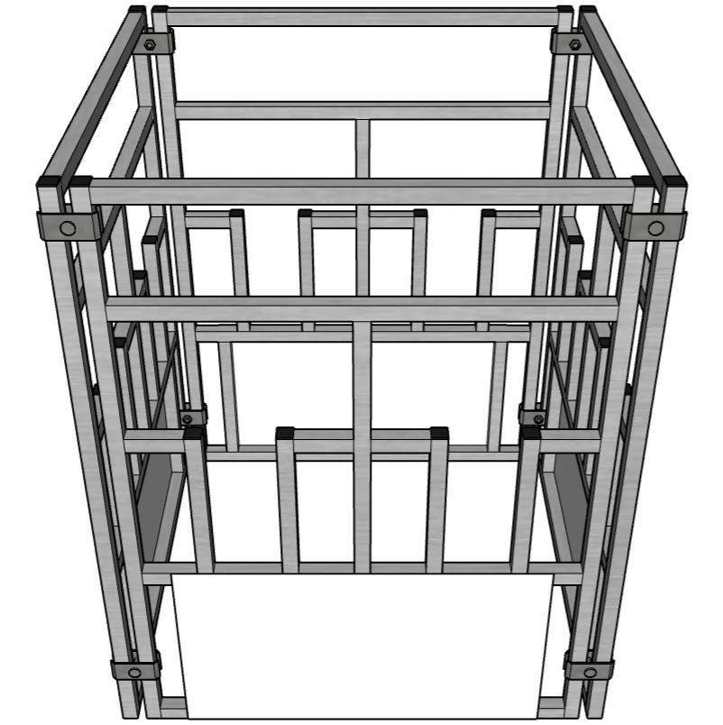 Premium 4 Pack of Aluminum 30" Long by 40" Tall Sheep & Goat Tombstone Style Feeding Panels Square Hay Feeder - Homesteading Supplies for Quail Enthusiasts