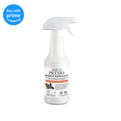 Premium Rodent Repellent Spray - 32 oz - Plant Based All Natural Non-Toxic - By Premo Guard - Bird Keeping Supplies for Quail Enthusiasts