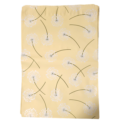 Premium Dandelion Yellow Poly Mailers Size 10x13 Colorful Shipping Bags - Packaging Materials for Quail Enthusiasts