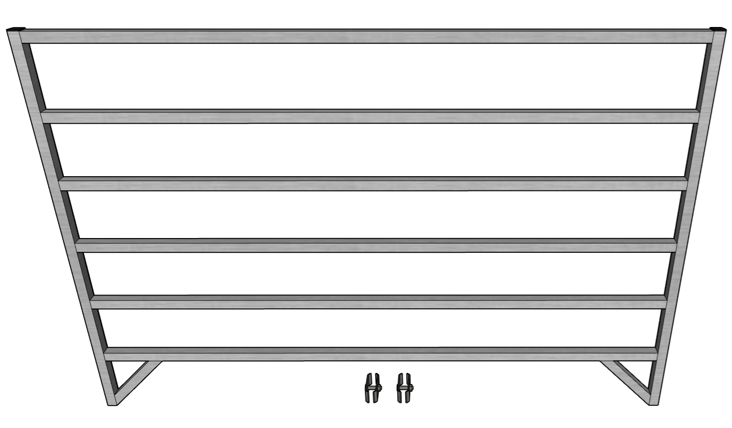 Premium 4 Pack of Aluminum 5 Ft Long 6 Rail 40" Tall Sheep & Goat Panels - Homesteading Supplies for Quail Enthusiasts