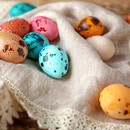 Empty Whole Eggshells Quail Eggs Hollowed - Set of 10 Cleaned Hollow Quail Eggs Perfect for Crafting and Decoration