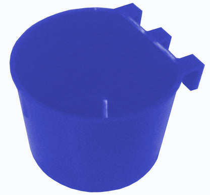 Premium 8oz Cage Cup Round Feeder or Water Drinker, Treats - Bird Keeping Supplies for Quail Enthusiasts
