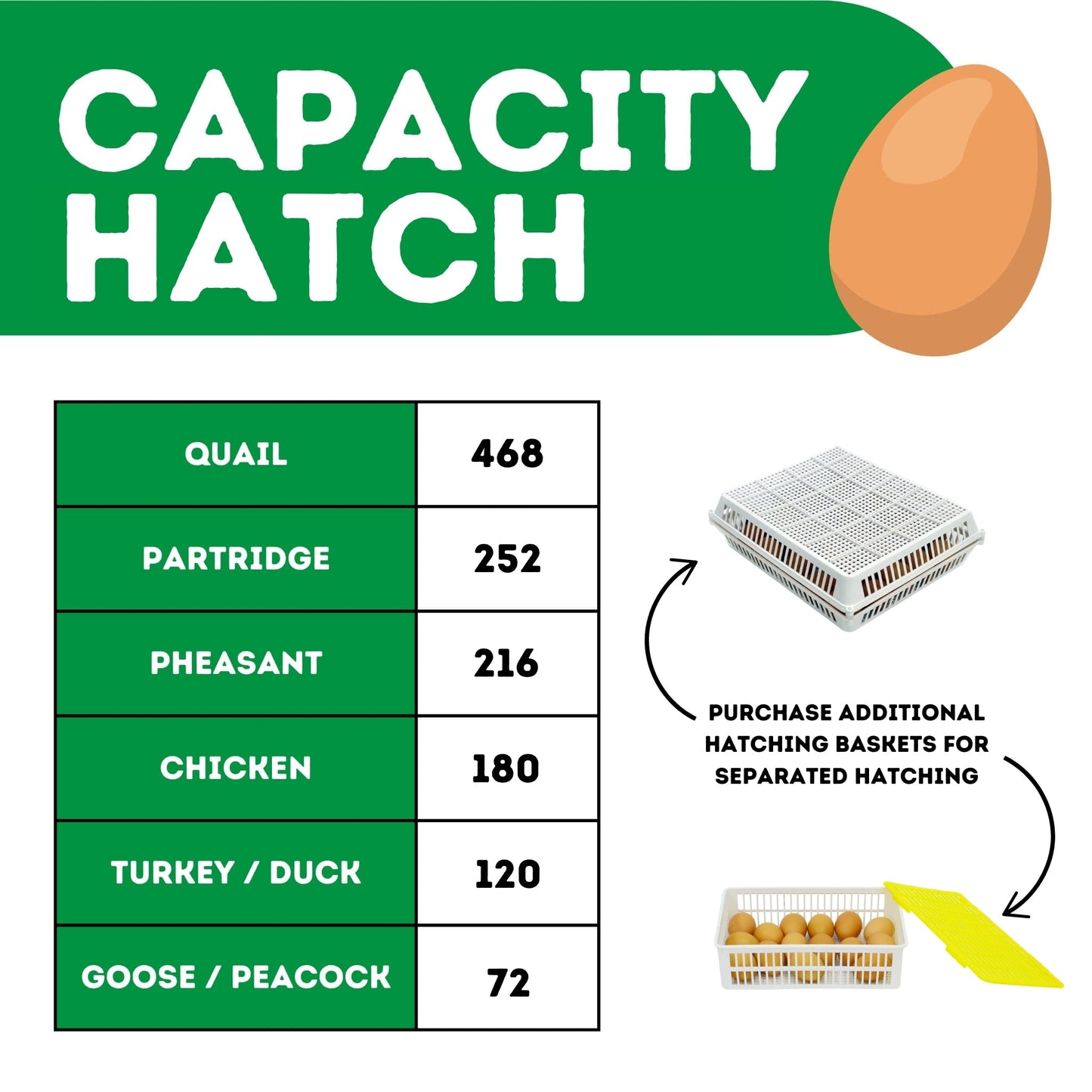 CT180 H - Egg Incubator - Hatcher Only
