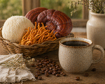 Mushroom Coffee Medium or Dark Roast