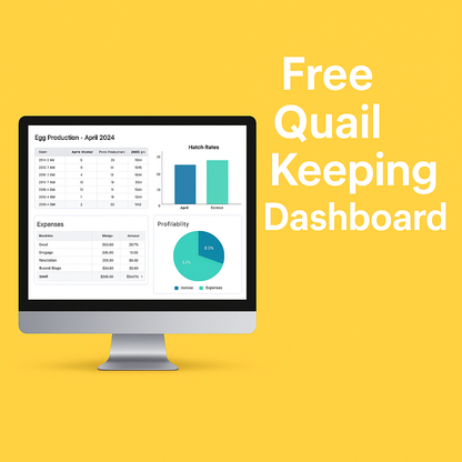 Premium Quail & Chicken Keeping log and profit tracker - Bird Keeping Supplies for Quail Enthusiasts