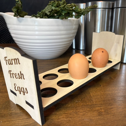 Premium Counter Top Chicken Egg Holder - Farm Fresh Eggs - Quail Gifts for Quail Enthusiasts