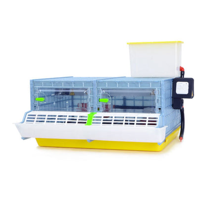 Chick Brooder - 2 Section H:9.5" (Starter Kit for Game Birds and Small Chicken Breeds)