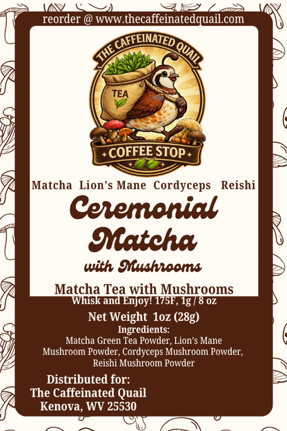 Ceremonial Mushroom Matcha Green Tea