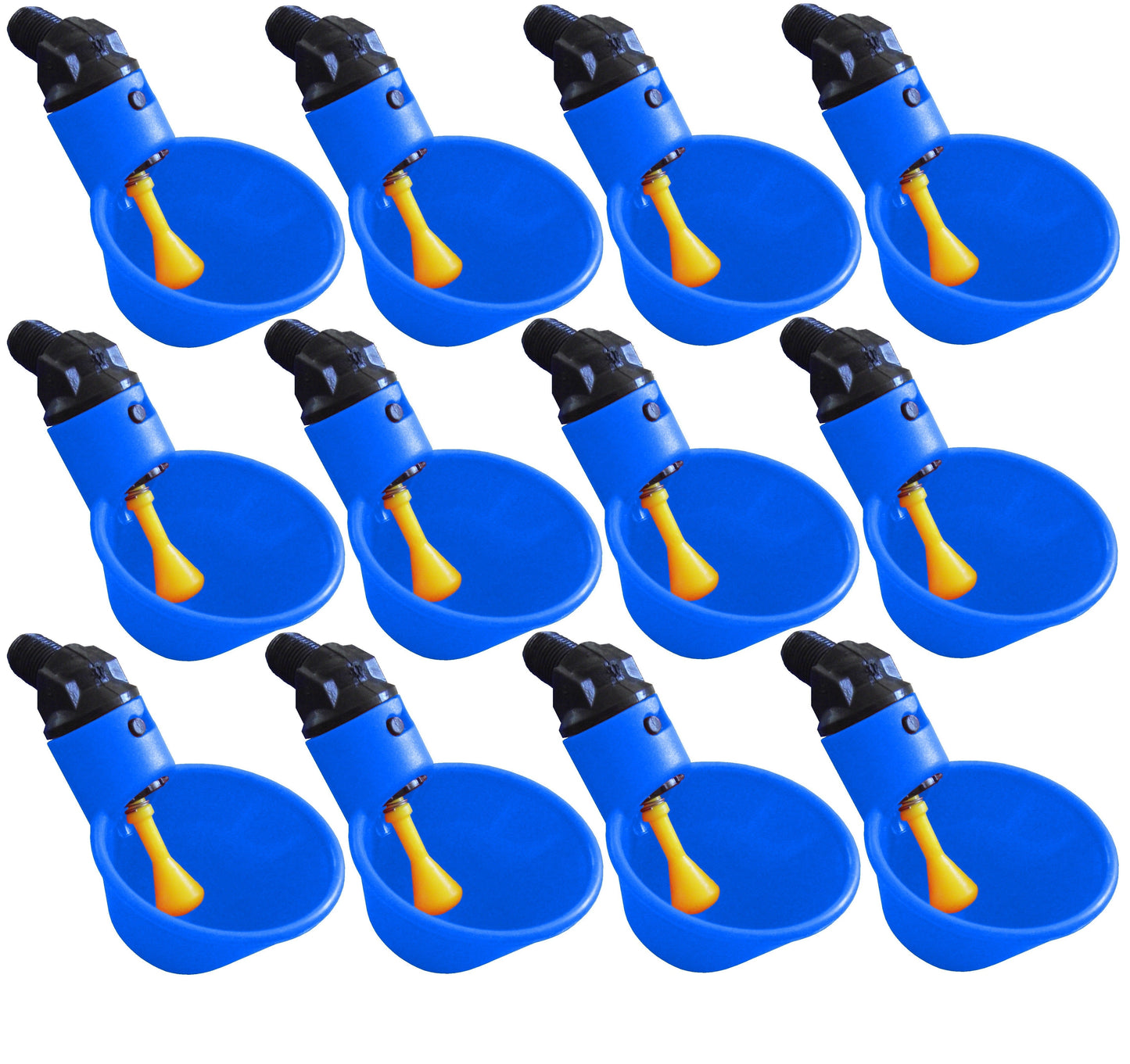 Premium Blue Automatic Cup Style Poultry Chicken Drinkers - Bird Keeping Supplies for Quail Enthusiasts